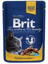 BRIT Cat KURCZAK i INDYK 12x100g