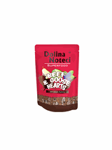 DOLINA NOTECI  SUPERFOOD wołowina z sercami z gęsi 10x300g - karma mokra dla psa