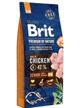 BRIT Premium By Nature Senior S+M 15kg + niespodzianka dla psa GRATIS!