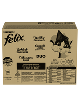 FELIX Countryside Selection Karma dla kotów DUO mix smaków w galaretce 120x85g