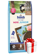 Bosch Junior Mini drób (nowa receptura) 15kg + Niespodzianka dla psa GRATIS