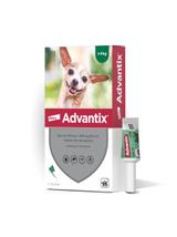 Advantix - dla psów do 4kg (pipeta 0,4ml)+ Cestal Dog Plus tabletki na odrobaczanie psów 2 sztuki