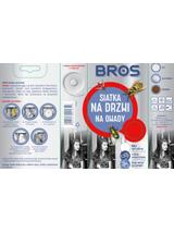 BROS - Siatka na drzwi 140x220 biała