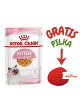 ROYAL CANIN Kitten Instinctive w galaretce 12x85g karma mokra w galaretce dla kociąt do 12 miesiąca życia + Royal Canin piłka dla kota GRATIS!!!