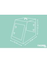 KERBL Klatka transportowa dla psa, 75 x 52 x 61 cm