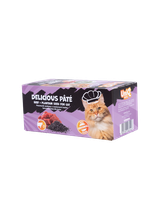 UNIQ PETS KARMA MOKRA DLA KOTA ROYAL BEEF pasztecik wołowy z nasionami babki lancetowatej 30 g x 8 szt