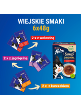 FELIX Soup Original Wiejskie smaki 8x(6x48g)