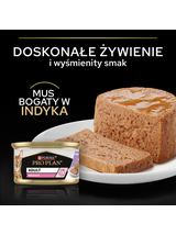 PRO PLAN Adult Delicate Mokra karma dla kota mus z indykiem 24x85g