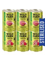 WILD FARM Premium Grain Free Turkey and Veal / Lamb and Tuna 12x400g  - bezzbożowa karma dla kota sterylizowanego