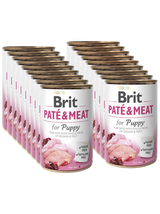BRIT PATE & MEAT PUPPY 18x400g