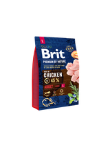 BRIT Premium By Nature Adult L 3kg + niespodzianka dla psa GRATIS!