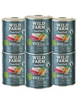 WILD FARM Superfood Duck (Kaczka z komosą ryżową, marchewką i ziołami) 6x800g bezzbożowa karma dla psa