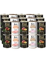 BRIT MONO PROTEIN + WILD FARM Monoprotein 30x400g