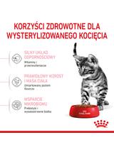 ROYAL CANIN  Kitten Sterilised 2kg karma sucha dla kociąt od 6 do 12 miesiąca życia, sterylizowanych + Royal Canin piłka dla kota GRATIS!!