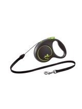 FLEXI Smycz oryginalna Black Design zielona S - 5m do 12kg - linka