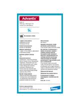 Advantix dla psów 4-10kg (pipeta 1ml)+ Cestal Dog Plus tabletki na odrobaczanie psów 2 sztuki