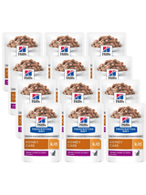 HILL'S PD Prescription Diet Feline k/d Kidney Care Wołowina 12x85g - saszetka