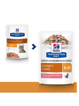 HILL'S PD Prescription Diet Feline k/d łosoś 24x85g - saszetka