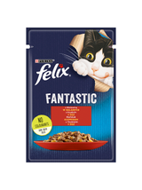 FELIX Wołowina w galaretce - saszetka 26x85g