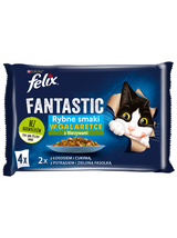 FELIX Fantastic Wiejskie Smaki w galaretce z łososiem i pstrągiem  4x85g