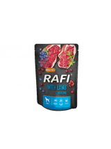 Rafi z jagnięciną dla psa - saszetka 300g (czarne opakowanie)