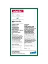 Advantix - dla psów do 4kg (pipeta 0,4ml)+ TRIXIE Szczypce do usuwania kleszczy 9cm