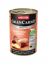 ANIMONDA GranCarno Sensitiv  Adult Dog smak: Kurczak + ziemniaki  12x400g