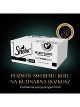 SHEBA Selection Select Slices Drobiowe Smaki saszetki 120x85 g – mokra karma pełnoporcjowa dla dorosłych kotów, w sosie