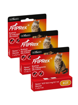 Fiprex KOT, 52,5 mg/0,7 ml, roztwór do nakrapiania dla kotów (3szt)