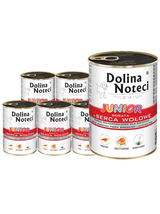 Dolina Noteci PREMIUM Junior bogata w serca wołowe 12x400g