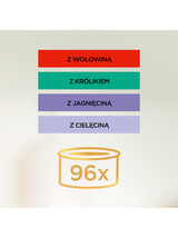 Purina Gourmet Gold Mus mix 96x85g (wołowina, królik, jagnięcina, cielęcina)