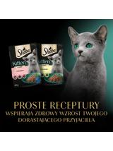 SHEBA Kitten Wybór Smaków saszetki mokra karma pełnoporcjowa dla kociąt, w sosie (kawałki z: łososiem, kurczakiem) 160x85g