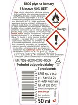 BROS Płyn na komary i kleszcze 50% DEET 50 ml