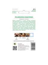 Pelargonia rabatowa Gama F1 - biała