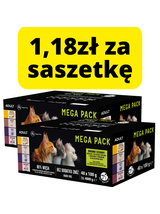 PetRepublic karma mokra dla kota kawałki w delikatnym sosie 80x100g