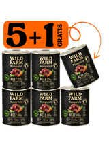 WILD FARM Monoprotein Beef 5x800g + 800g GRATIS hipoalergiczna karma dla psa