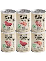 WILD FARM Pate Mix Smaków 6x400g bezglutenowa karma dla psa