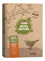 VERSELE-LAGA Menu Nature Gourmet Balls with Peanuts & Sunflower Seeds 6x90g
