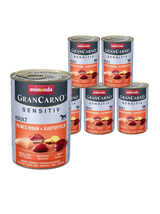 ANIMONDA GranCarno Sensitiv  Adult Dog smak: Kurczak + ziemniaki  6x400g