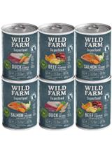 WILD FARM Superfood Mix Smaków 6x400g bezzbożowa karma dla psa