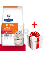 HILL'S PD Prescription Diet Feline c/d Kurczak Urinary Stress 3kg + niespodzianka dla kota GRATIS!