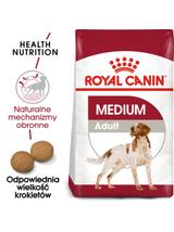 ROYAL CANIN®   Medium Adult 15kg karma sucha dla psów dorosłych ras średnich, do 7 roku życia / Opakowanie uszkodzone (7540,8374,9259,9588,9657) !!!