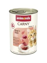 ANIMONDA Cat Carny Kitten smak: wołowina, indyk 400g