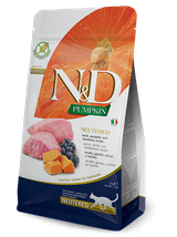 FARMINA N&D Pumpkin Feline Lamb & Blueberry Neutered Adult 300g