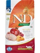 Farmina N&D Pumpkin feline QUAIL, PUMPKIN AND POMEGRANATE NEUTERED RECIPE 1,5kg