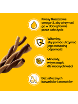 PEDIGREE® Rodeo™ 3x123g - przysmak dla dorosłych psów, z wołowiną