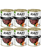 DOLINA NOTECI Mokra karma dla psa Rafi Classic z dziczyzną 6x800g