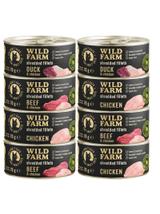 WILD FARM Fillets Mix smaków 8x70g - bezzbożowa mokra karma dla kota, filet w bulionie