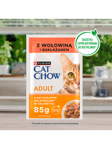 PURINA Cat Chow Adult Karma dla kotów z wołowiną i bakłażanem w galaretce 10x85g