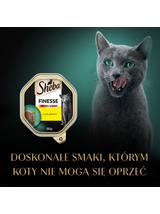 SHEBA Finesse tacka 22x85 g – mokra karma pełnoporcjowa dla dorosłych kotów, z kurczakiem, w pasztecie